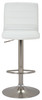 Aldo Brushed Bar Stool White