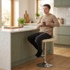 Allegro Leather Bar Stool Cream