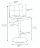 Allegro Bar Stool Slate Grey