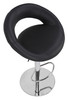 Deluxe Sorrento Leather Bar Stool Black