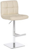 Deluxe Allegro Leather Bar Stool Cream