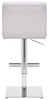 Deluxe Allegro Leather Bar Stool White