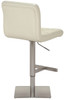 Deluxe Allegro Leather Brushed Bar Stool Cream