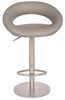 Deluxe Sorrento Kitchen Brushed Bar Stool Grey