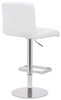 Deluxe Luscious Bar Stool White Square Base