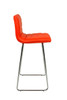 Aldo Fixed Height Curved Bar Stools Red