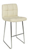 Allegro Fixed Height Curved Bar Stools Cream