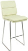 Moderno Fixed Height Curved Bar Stools Cream