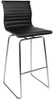 Rovigo Fixed Height Curved Leg Bar Stools Black