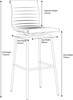 Rovigo Fixed Height Bar Stools Black