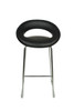 Sorrento Kitchen Fixed Height Curved Bar Stools Black