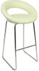 Sorrento Kitchen Fixed Height Curved Bar Stools Cream