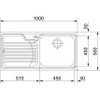 Franke Galassia GAX611 Stainless Steel Kitchen Sink