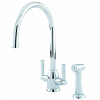 Perrin & Rowe Oberon - C Spout 4866 (with Rinse) Kitchen Tap