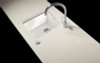Minerva Grey Crystal Acrylic Sink Modules 3050 x 650mm single bowl white acrylic