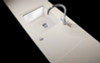 Minerva Sparkling White Acrylic Sink Modules 3050 x 650mm single large bowl white acrylic