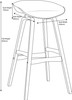 White Equator Bar Stool