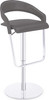 Eleganza Signature Real Leather Bar Stool Charcoal