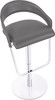 Eleganza Signature Real Leather Bar Stool Charcoal