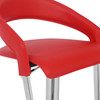 Eleganza Signature Real Leather Bar Stool Red