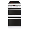 Amica AFC5550WH Double Oven with Ceramic Hob White Energy Rating A/A