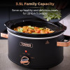 Tower Cavaletto 3.5L S/S Slow Cooker Black Rose Gold