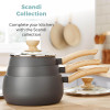 Tower Scandi 3.5L Stainless Steel Slow Cooker Grey