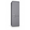 Swan Retro Fridge Freezer, Grey - Energy Rating: F