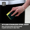 Tower 58L Stainless Steel Sensor Bin Black