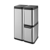 Tower Freedom Sensor Recycling System Stainless Steel with 60L and 25L Advanced Sensor Activated Bin