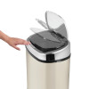 Tower 58L Square Sensor Bin Almond