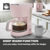 Tower Scandi 900W 1.25L Coffee Maker Marshmallow Pink