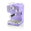 Swan Retro Espresso Coffee Machine - Purple