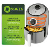 Tower 1000W 1.6L Compact Manual Air Fryer Grey