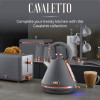 Tower Cavaletto 1.7L 3KW Jug Kettle Grey with Rose Gold Accents