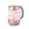 Tower Glitz 3KW 1.7L Glass Kettle Blush Pink