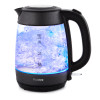 Tower Glitz 3KW 1.7L Glass Kettle Black