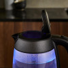 Tower Glitz 3KW 1.7L Glass Kettle Black