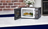 Tower Rose Gold 700W 17L Manual Microwave Black