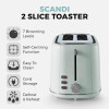 Tower Scandi 2 Slice Toaster Sage Green