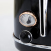 Tower Bottega 4 Slice Stainless Steel Toaster Black / Rose Gold