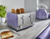 Swan 4 Slice Retro Toaster - Purple