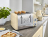 Swan 4 Slice Retro Toaster - Cream