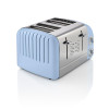 Swan 4 Slice Retro Toaster - Blue