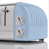 Swan 4 Slice Retro Toaster - Blue