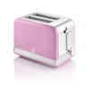 Swan Retro 2 Slice S/S Toaster - Pink