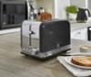 Swan Retro 2 Slice S/S Toaster - Black