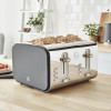 Swan 4 Slice Nordic Style Toaster - Grey