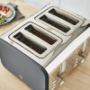 Swan 4 Slice Nordic Style Toaster - Grey