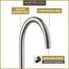 Austen & Co. Bilbao Brushed Chrome Kitchen Mixer Tap